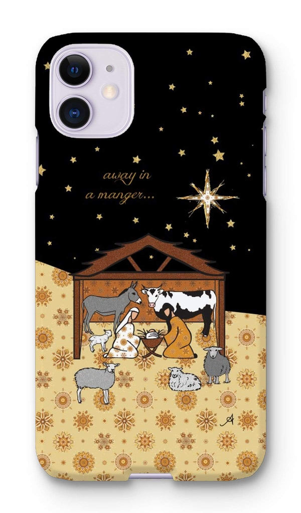 Phone & Tablet Cases iPhone 11 / Snap / Gloss Nativity Metallics Stable Amanya Design Phone Case Prodigi