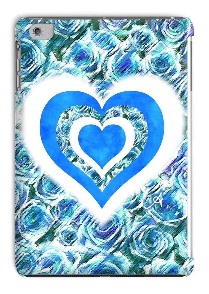 Phone & Tablet Cases iPad Mini 1/2/3 / Gloss Textured Roses Love & Background Blue Amanya Design Tablet Cases Prodigi