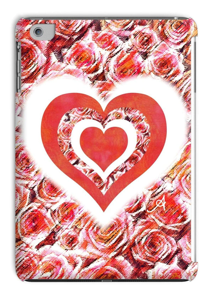 Phone & Tablet Cases iPad Mini 1/2/3 / Gloss Textured Roses Love & Background Coral Amanya Design Tablet Cases Prodigi