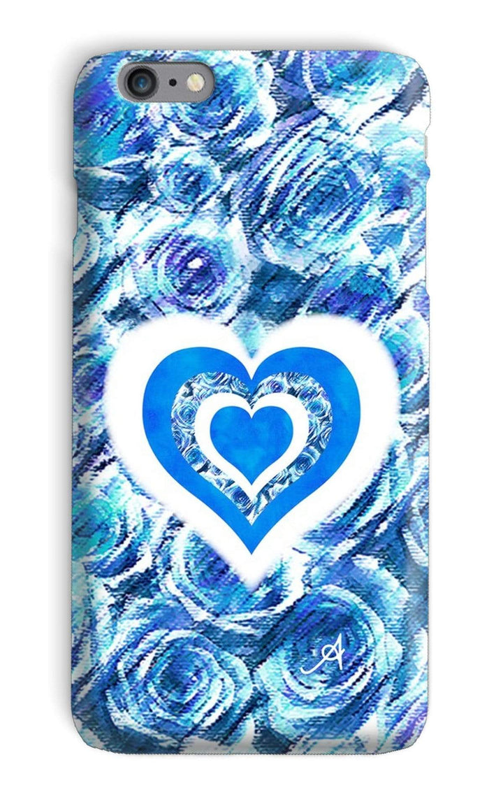 Phone & Tablet Cases iPhone 6s Plus / Snap / Gloss Textured Roses Love & Background Cornflower Amanya Design Phone Case Prodigi