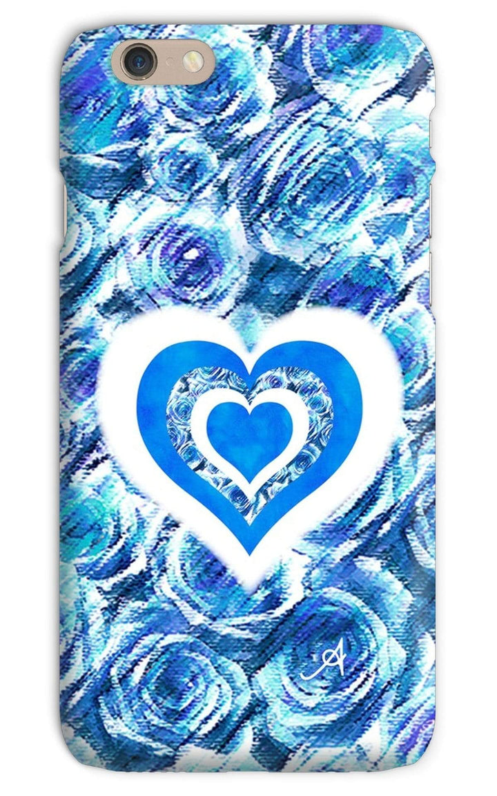 Phone & Tablet Cases iPhone 6s / Snap / Gloss Textured Roses Love & Background Cornflower Amanya Design Phone Case Prodigi