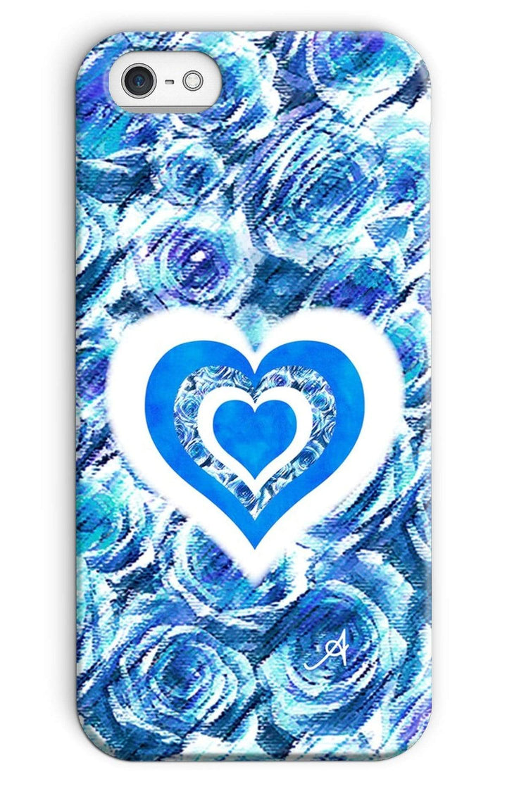 Phone & Tablet Cases iPhone 5/5s / Snap / Gloss Textured Roses Love & Background Cornflower Amanya Design Phone Case Prodigi