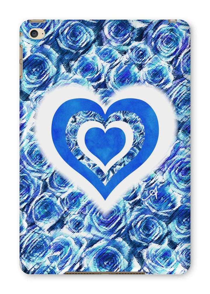 Phone & Tablet Cases iPad Mini 4 / Gloss Textured Roses Love & Background Cornflower Amanya Design Tablet Cases Prodigi