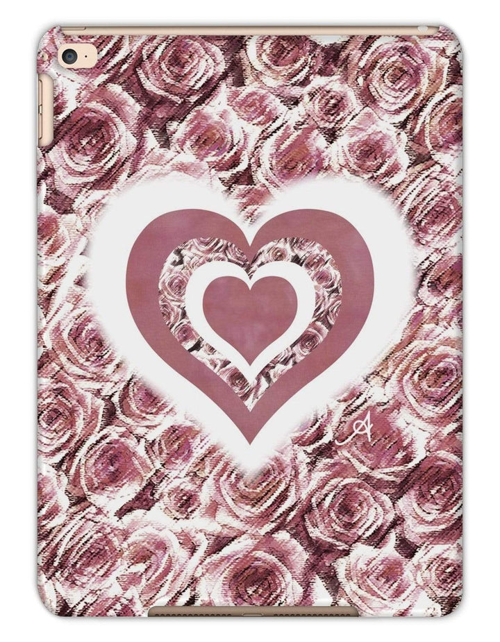 Phone & Tablet Cases iPad Air 2 / Matte Textured Roses Love & Background Dusky Pink Amanya Design Tablet Cases Prodigi