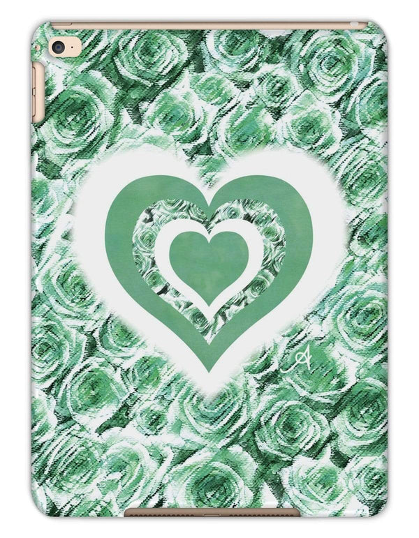Phone & Tablet Cases iPad Air 2 / Matte Textured Roses Love & Background Mint Amanya Design Tablet Cases Prodigi