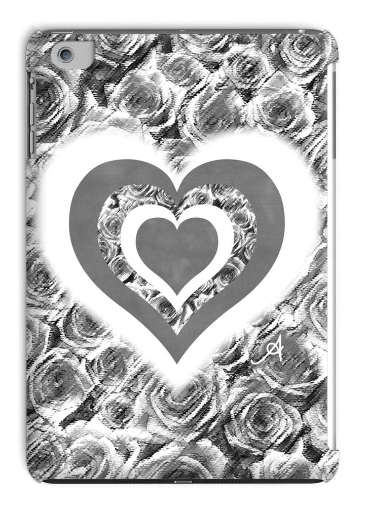 Phone & Tablet Cases iPad Mini 1/2/3 / Gloss Textured Roses Love & Background Monochrome Amanya Design Tablet Cases Prodigi