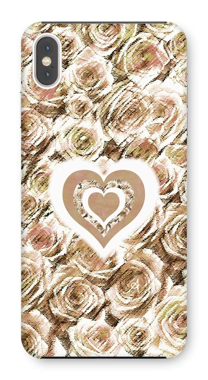 Phone & Tablet Cases iPhone XS Max / Snap / Gloss Textured Roses Love & Background Mushroom Amanya Design Phone Case Prodigi