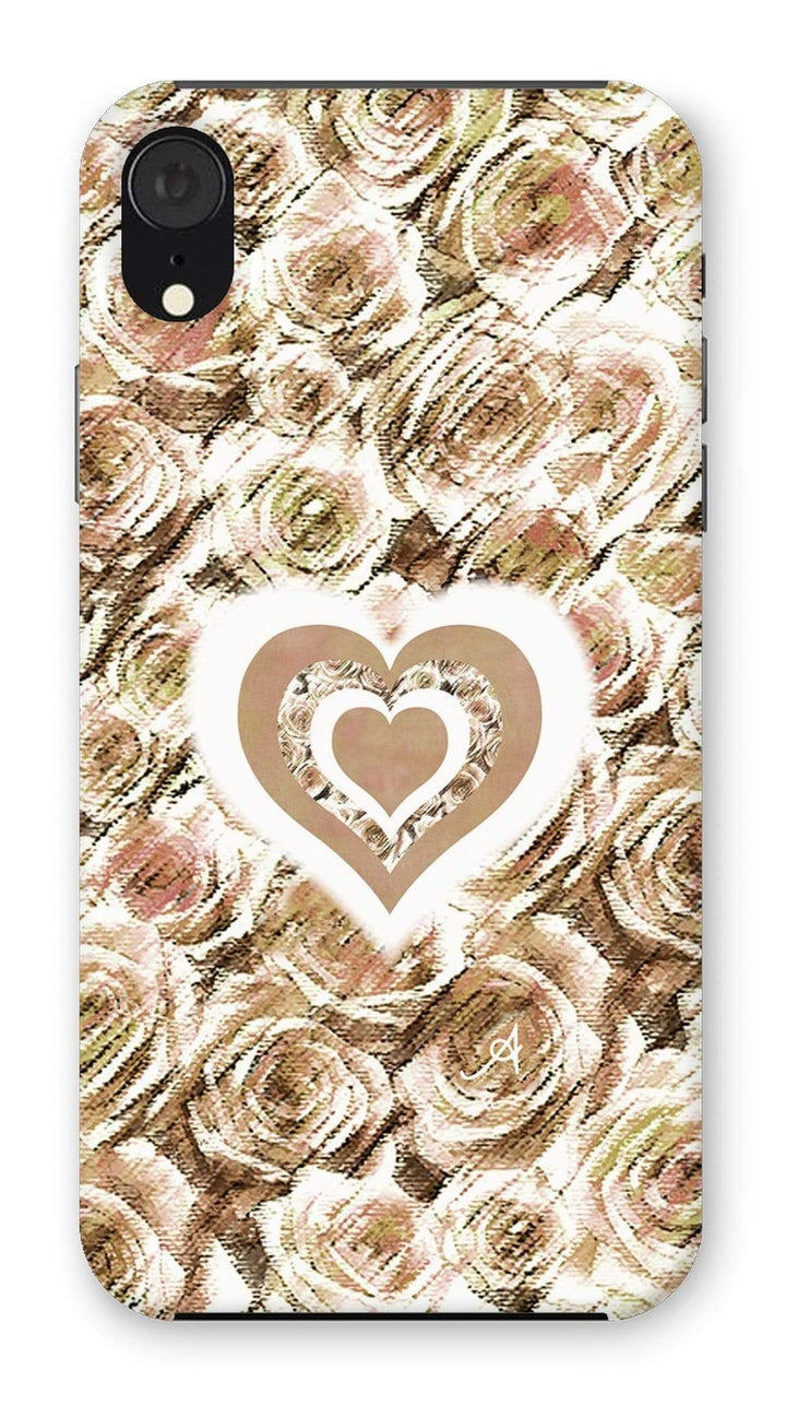 Phone & Tablet Cases iPhone XR / Snap / Gloss Textured Roses Love & Background Mushroom Amanya Design Phone Case Prodigi