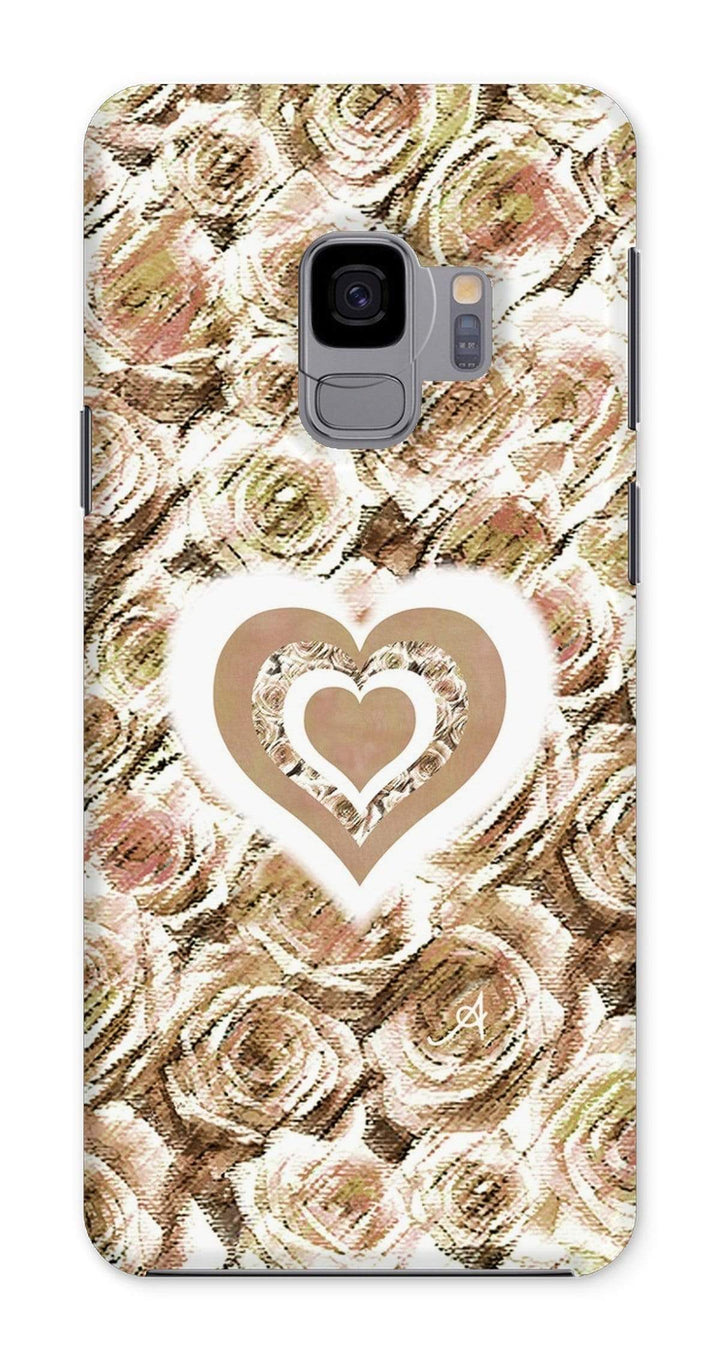 Phone & Tablet Cases Samsung Galaxy S9 / Snap / Gloss Textured Roses Love & Background Mushroom Amanya Design Phone Case Prodigi
