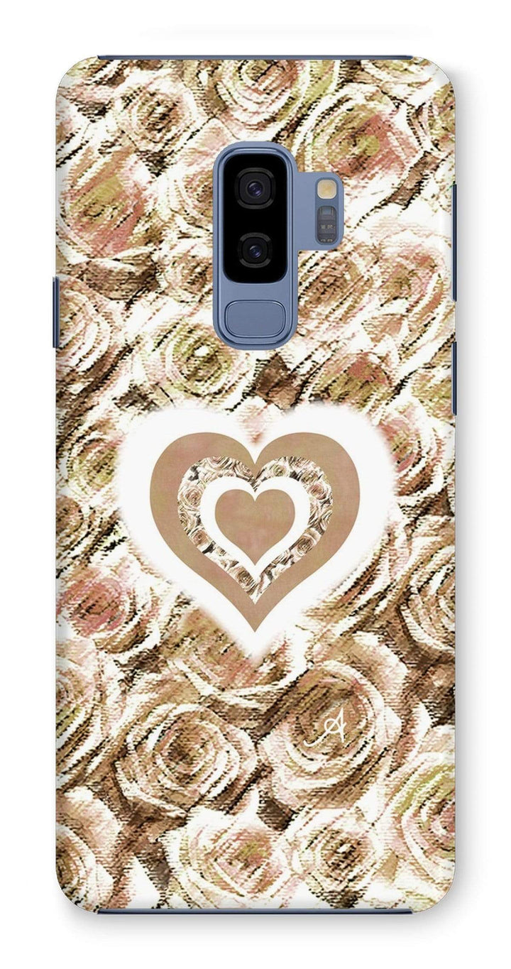 Phone & Tablet Cases Samsung Galaxy S9+ / Snap / Gloss Textured Roses Love & Background Mushroom Amanya Design Phone Case Prodigi