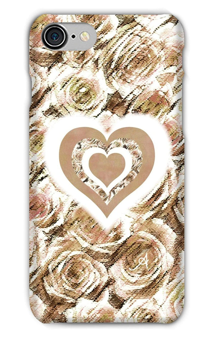 Phone & Tablet Cases iPhone 8 / Snap / Gloss Textured Roses Love & Background Mushroom Amanya Design Phone Case Prodigi
