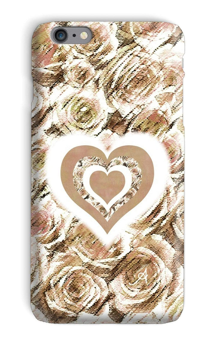 Phone & Tablet Cases iPhone 6s Plus / Snap / Gloss Textured Roses Love & Background Mushroom Amanya Design Phone Case Prodigi