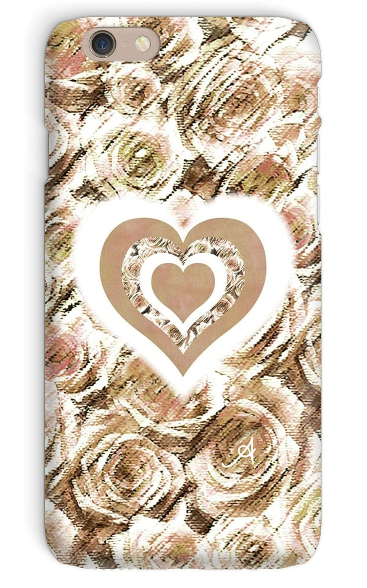 Phone & Tablet Cases iPhone 6 / Snap / Gloss Textured Roses Love & Background Mushroom Amanya Design Phone Case Prodigi