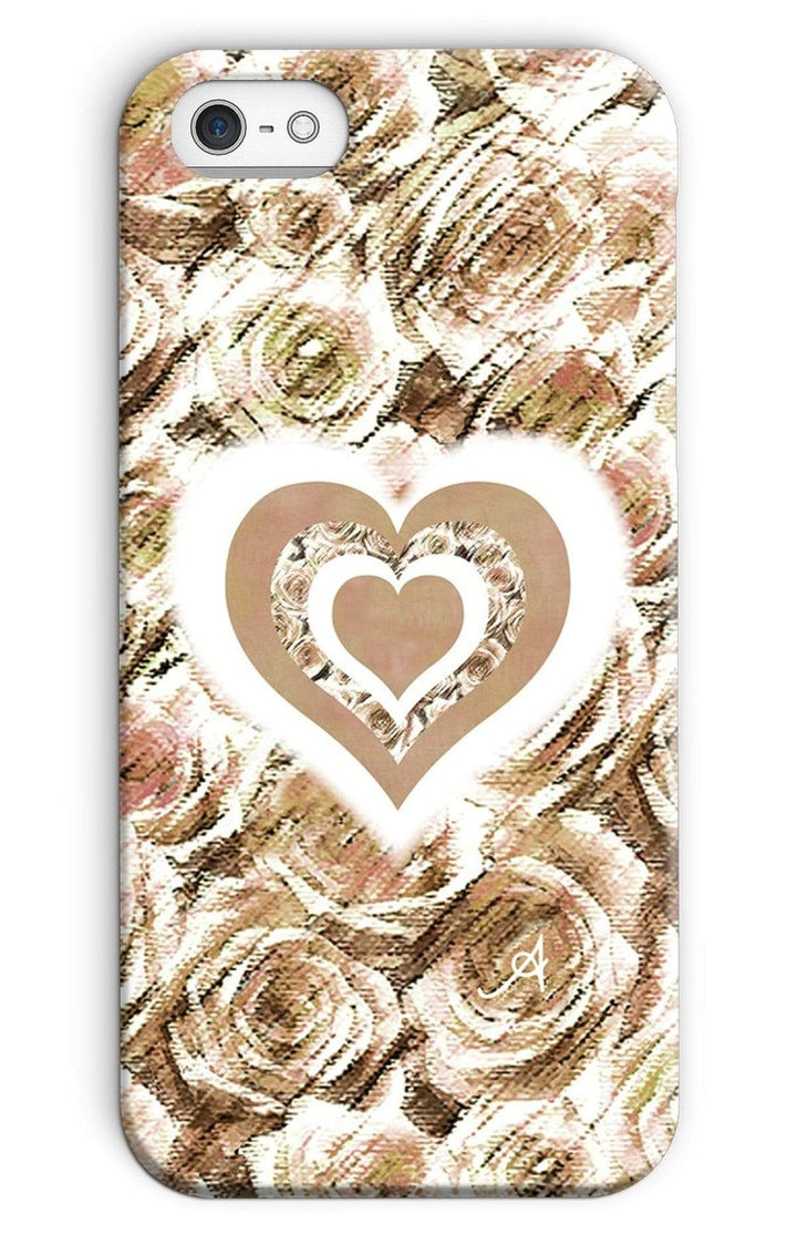Phone & Tablet Cases iPhone 5/5s / Snap / Gloss Textured Roses Love & Background Mushroom Amanya Design Phone Case Prodigi