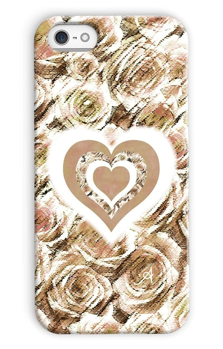Phone & Tablet Cases iPhone 5c / Snap / Gloss Textured Roses Love & Background Mushroom Amanya Design Phone Case Prodigi