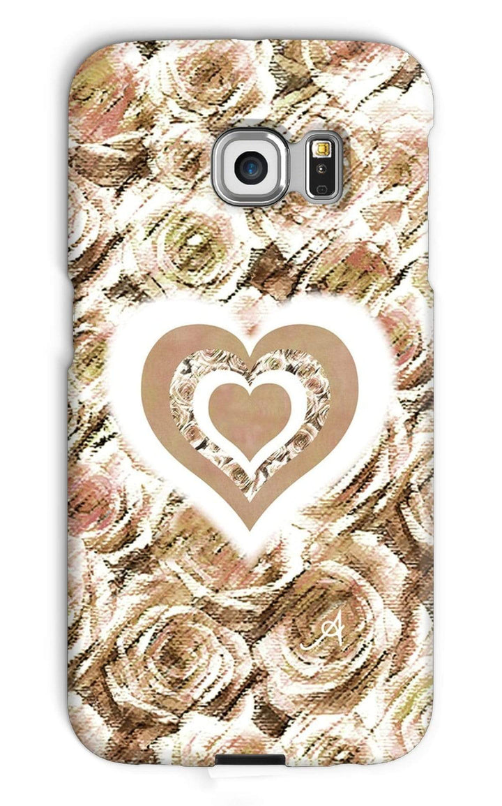 Phone & Tablet Cases Galaxy S6 Edge / Snap / Gloss Textured Roses Love & Background Mushroom Amanya Design Phone Case Prodigi
