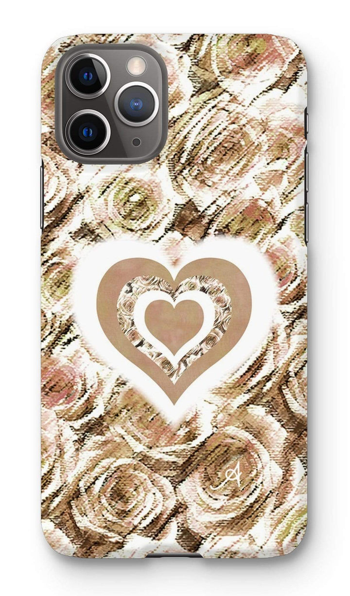 Phone & Tablet Cases iPhone 11 Pro / Snap / Gloss Textured Roses Love & Background Mushroom Amanya Design Phone Case Prodigi