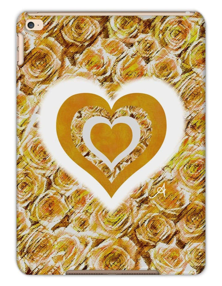 Phone & Tablet Cases iPad Air 2 / Matte Textured Roses Love & Background Mustard Amanya Design Tablet Cases Prodigi