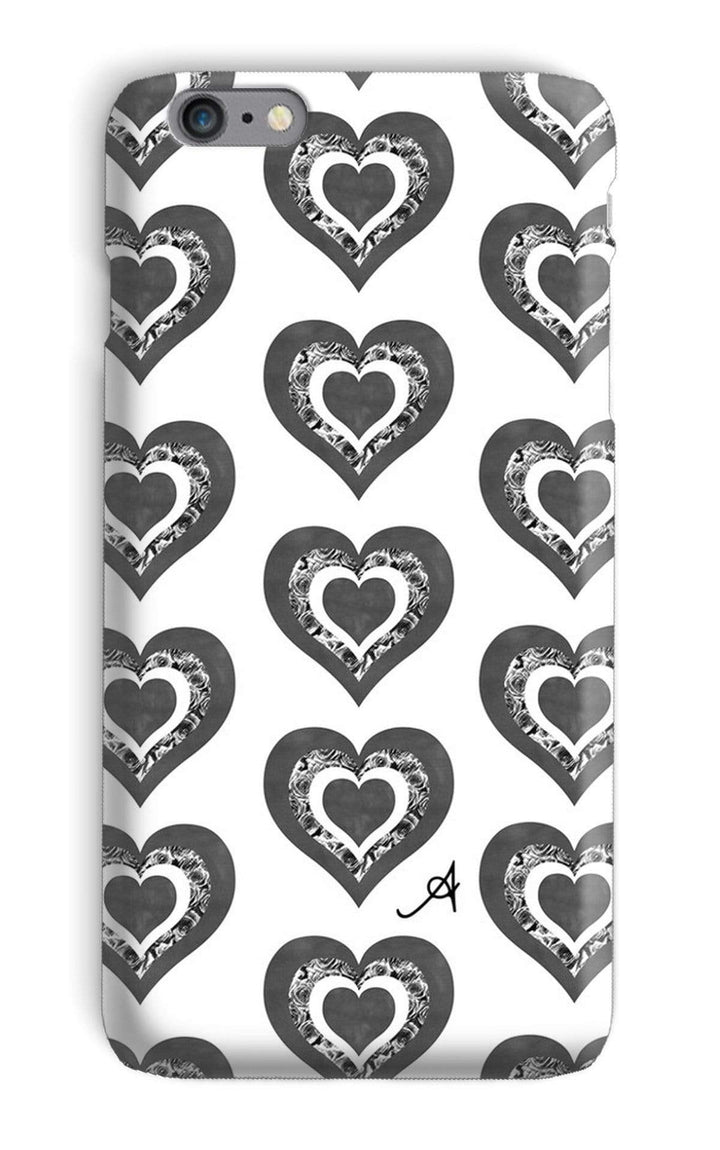 Phone & Tablet Cases iPhone 6s Plus / Snap / Gloss Textured Roses Love Black Amanya Design Phone Case Prodigi