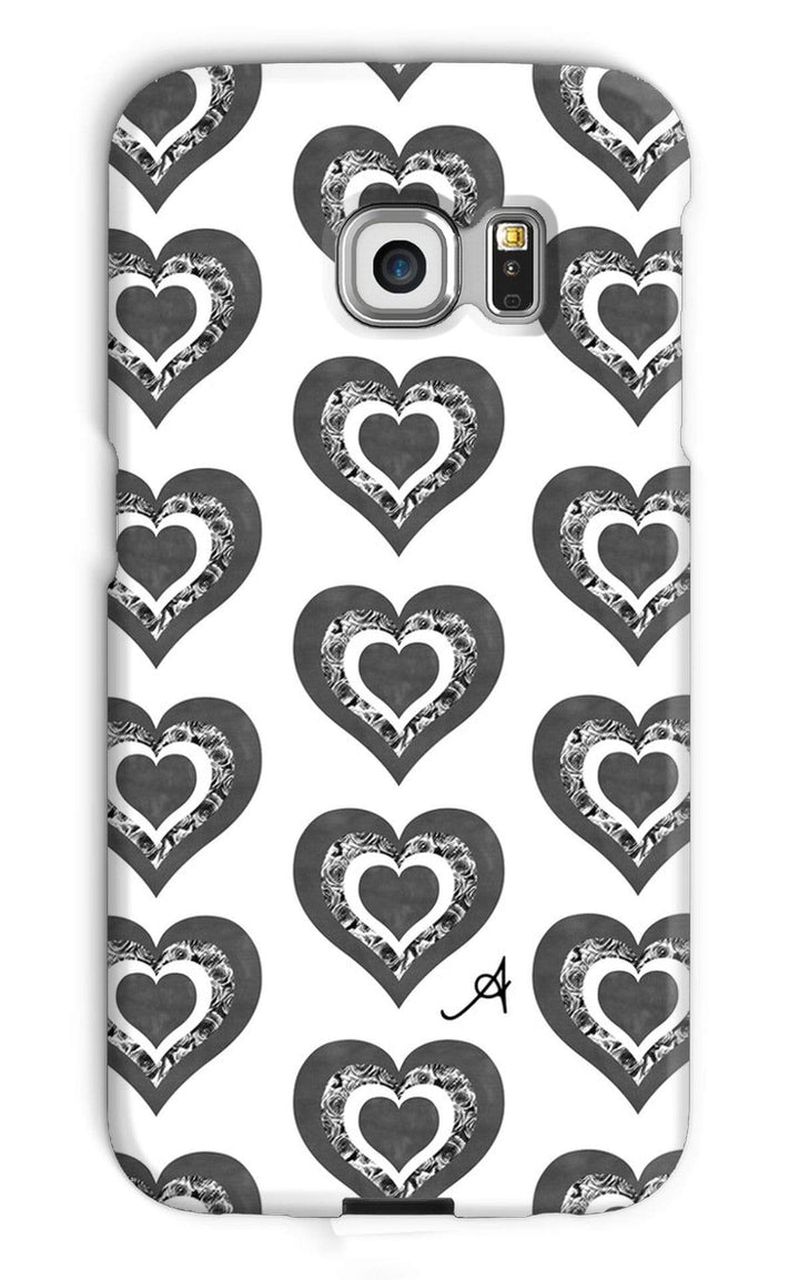 Phone & Tablet Cases Galaxy S6 Edge / Snap / Gloss Textured Roses Love Black Amanya Design Phone Case Prodigi