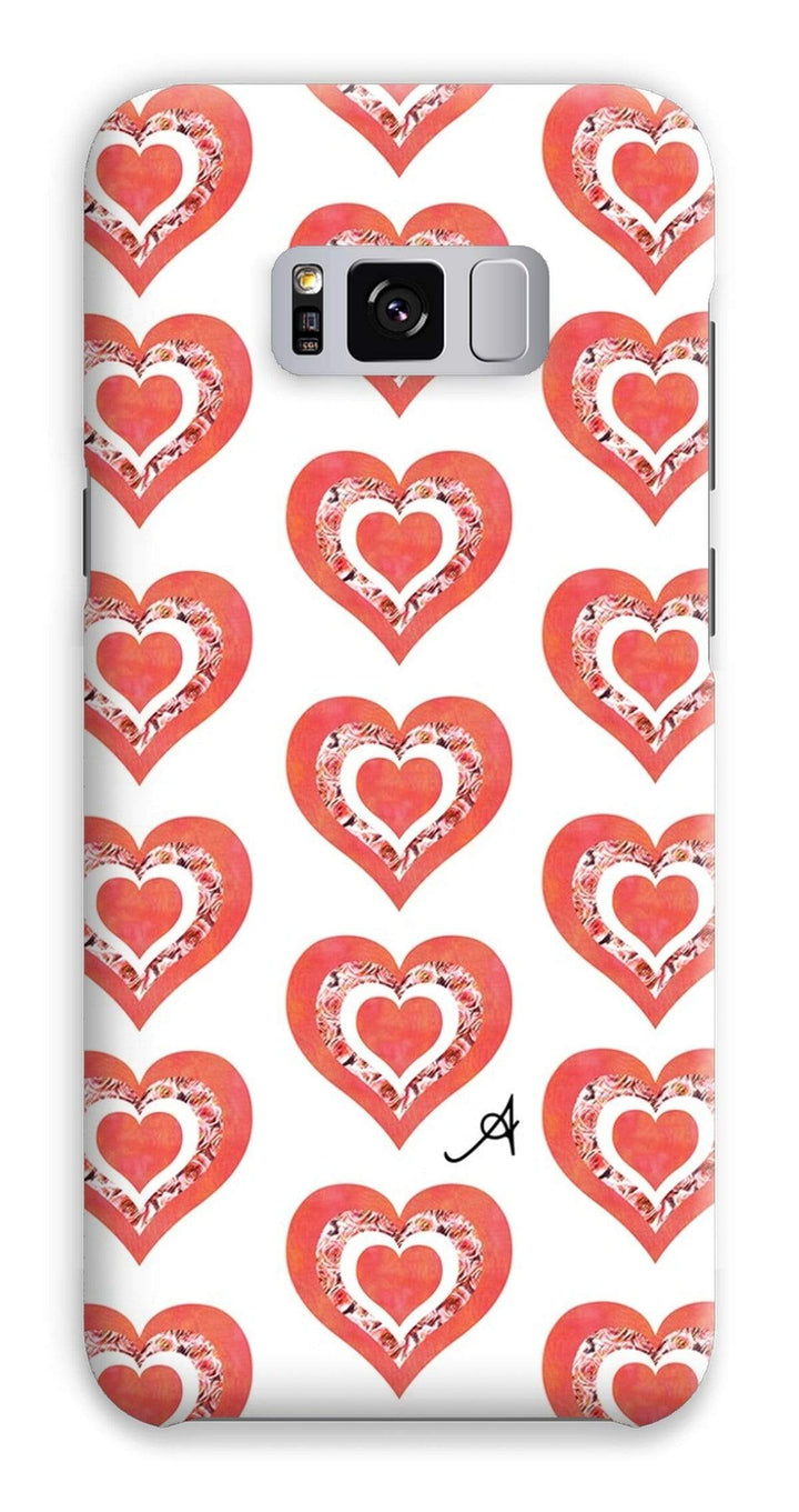 Phone & Tablet Cases Samsung S8 Plus / Snap / Gloss Textured Roses Love Coral Amanya Design Phone Case Prodigi