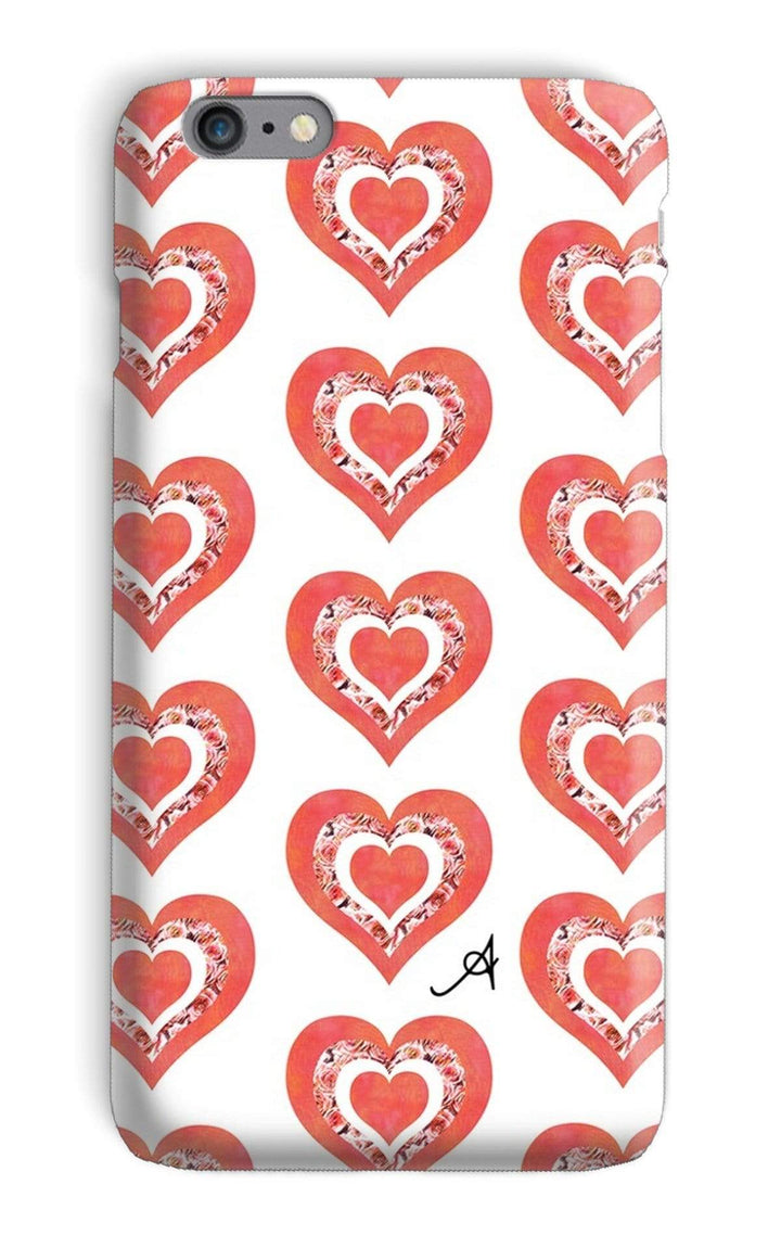 Phone & Tablet Cases iPhone 6s Plus / Snap / Gloss Textured Roses Love Coral Amanya Design Phone Case Prodigi