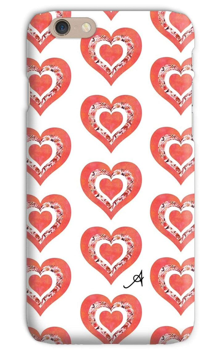 Phone & Tablet Cases iPhone 6s / Snap / Gloss Textured Roses Love Coral Amanya Design Phone Case Prodigi