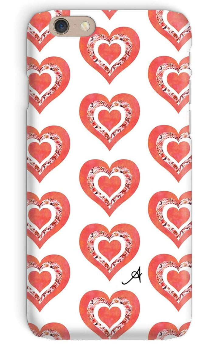 Phone & Tablet Cases iPhone 6 / Snap / Gloss Textured Roses Love Coral Amanya Design Phone Case Prodigi