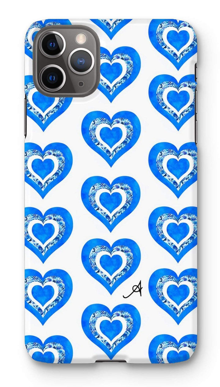 Phone & Tablet Cases iPhone 11 Pro Max / Snap / Gloss Textured Roses Love Cornflower Amanya Design Phone Case Prodigi