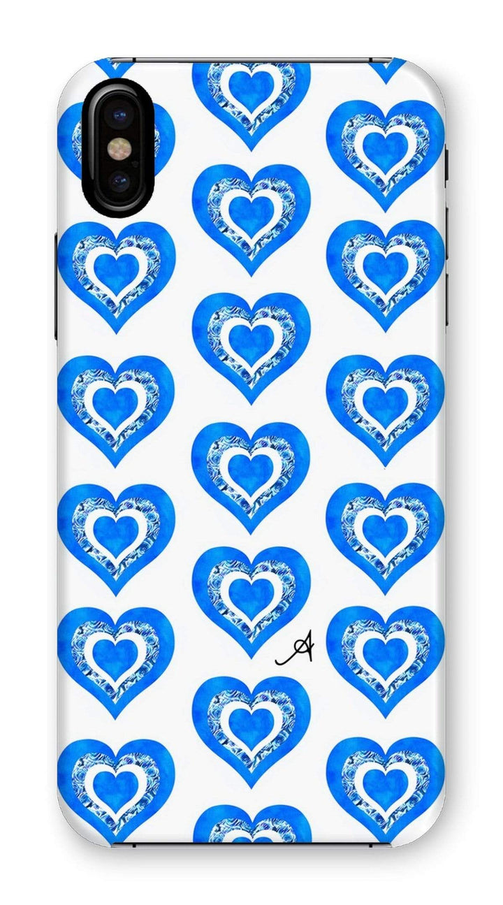 Phone & Tablet Cases iPhone XS / Snap / Gloss Textured Roses Love Cornflower Amanya Design Phone Case Prodigi