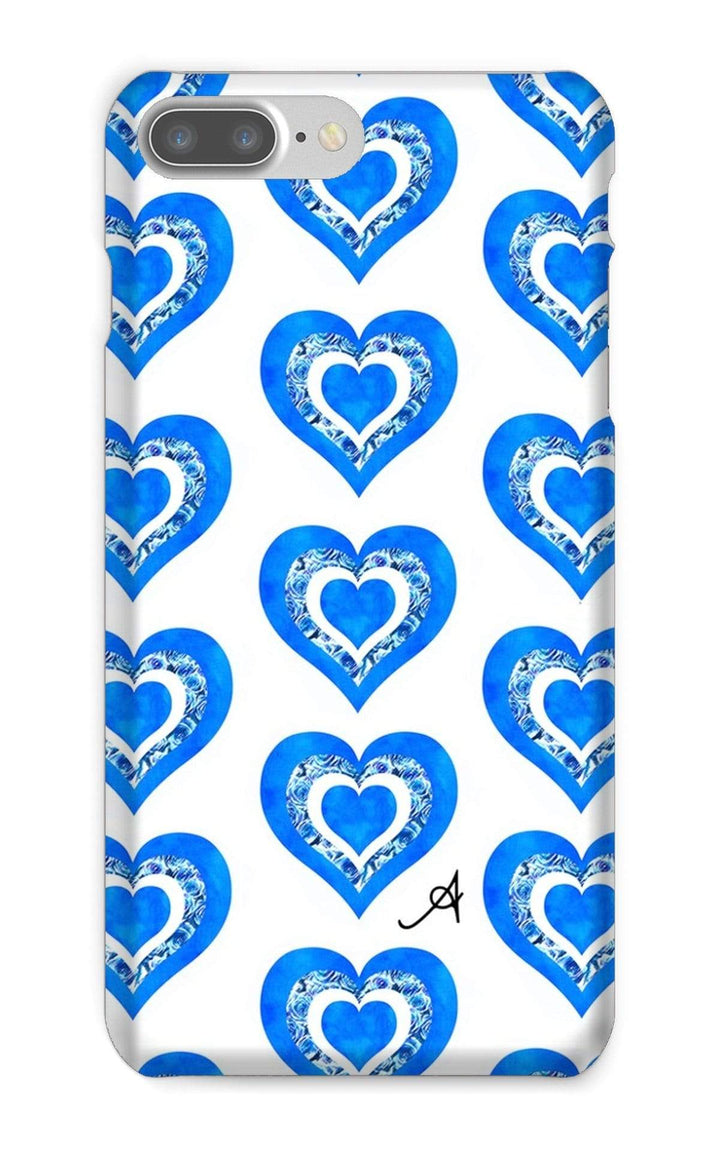 Phone & Tablet Cases iPhone 8 Plus / Snap / Gloss Textured Roses Love Cornflower Amanya Design Phone Case Prodigi