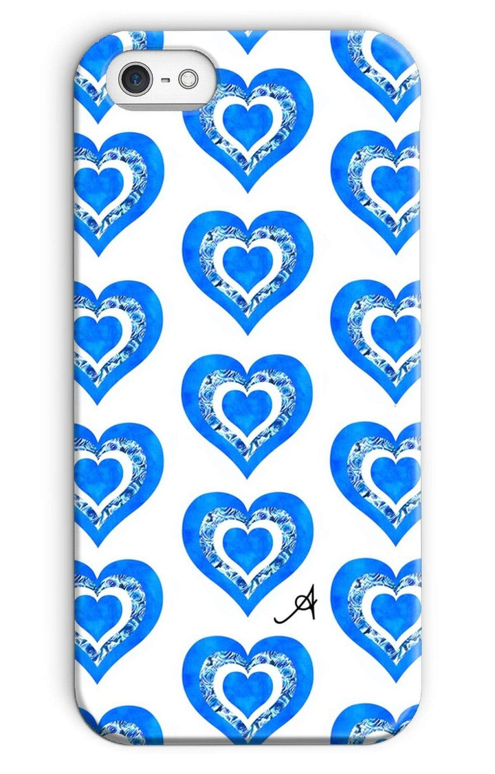 Phone & Tablet Cases iPhone SE / Snap / Gloss Textured Roses Love Cornflower Amanya Design Phone Case Prodigi