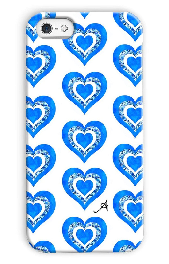 Phone & Tablet Cases iPhone 5c / Snap / Gloss Textured Roses Love Cornflower Amanya Design Phone Case Prodigi