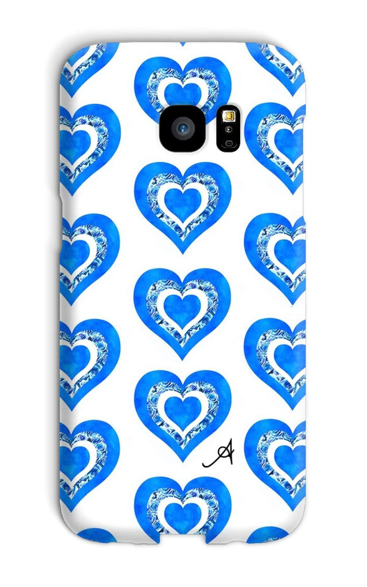 Phone & Tablet Cases Galaxy S7 Edge / Snap / Gloss Textured Roses Love Cornflower Amanya Design Phone Case Prodigi
