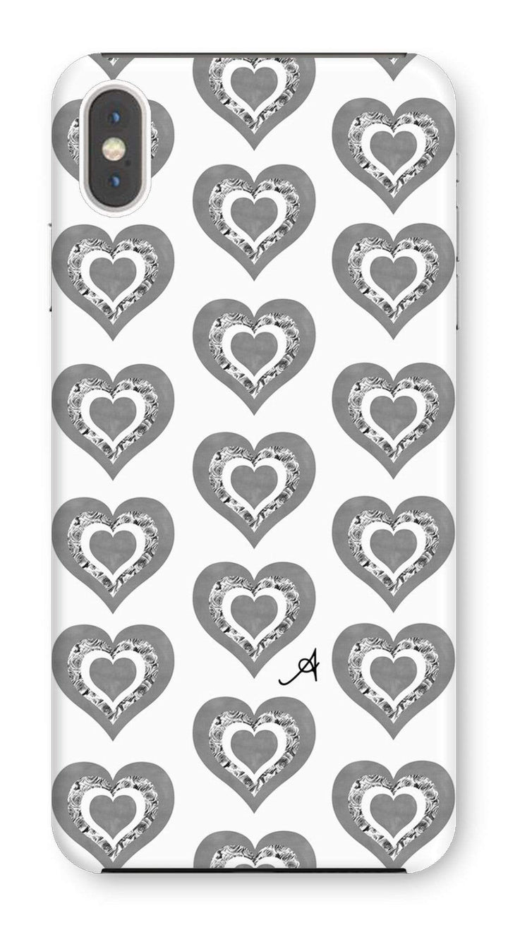 Phone & Tablet Cases iPhone XS Max / Snap / Gloss Textured Roses Love Monochrome Amanya Design Phone Case Prodigi