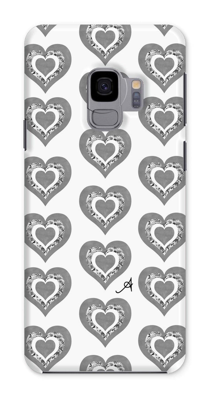 Phone & Tablet Cases Samsung Galaxy S9 / Snap / Gloss Textured Roses Love Monochrome Amanya Design Phone Case Prodigi