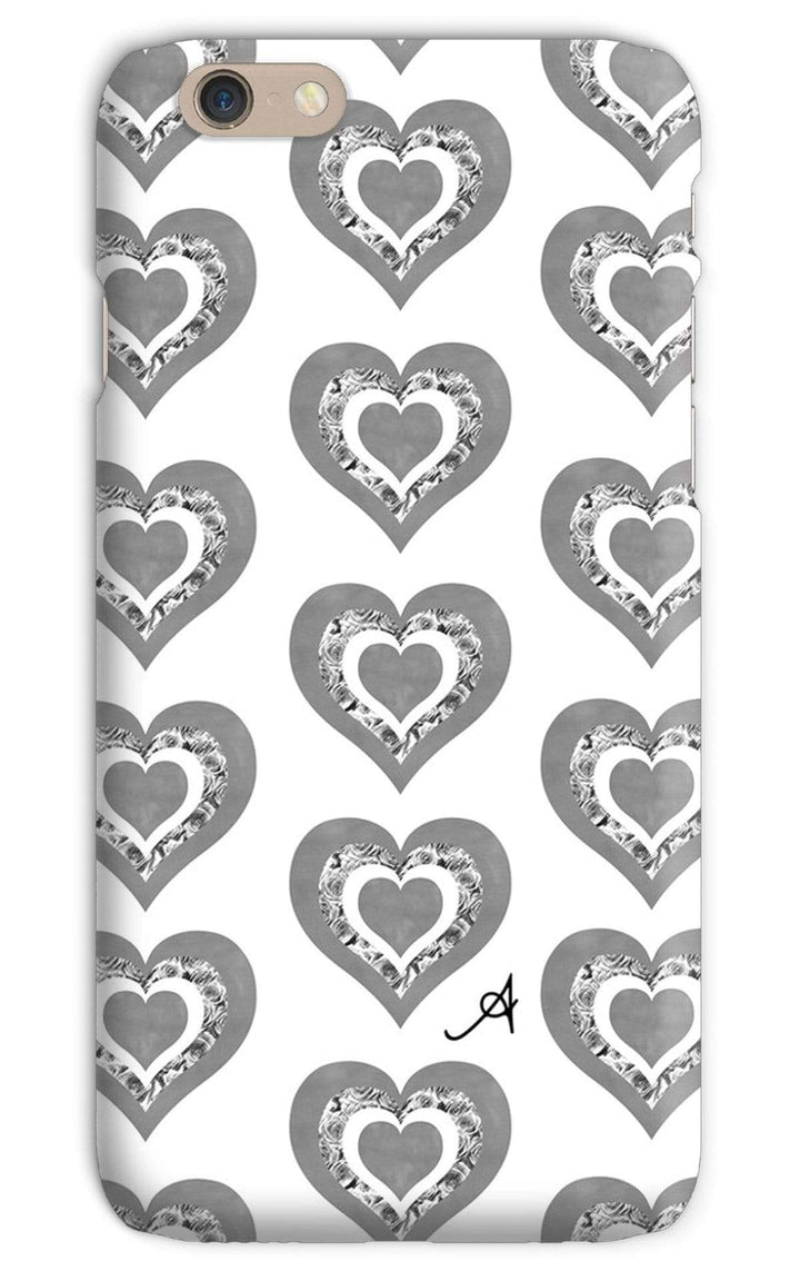 Phone & Tablet Cases iPhone 6s / Snap / Gloss Textured Roses Love Monochrome Amanya Design Phone Case Prodigi