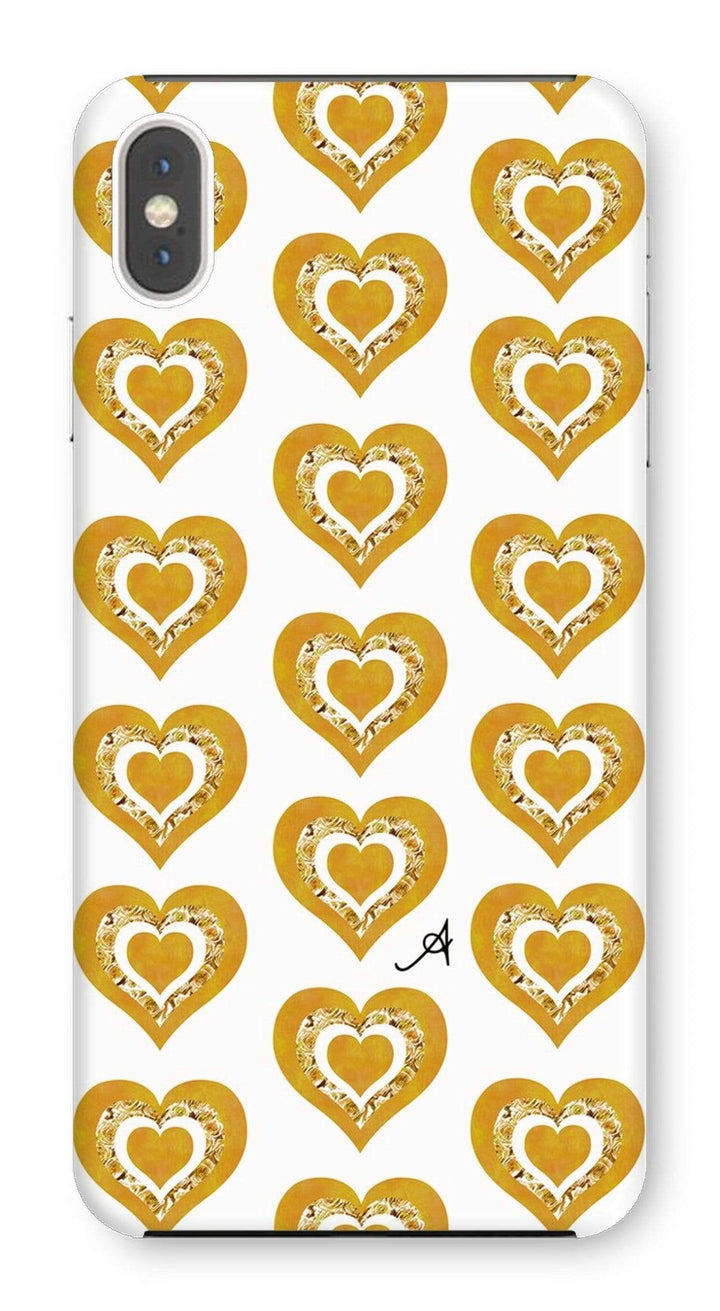Phone & Tablet Cases iPhone XS Max / Snap / Gloss Textured Roses Love Mustard Amanya Design Phone Case Prodigi