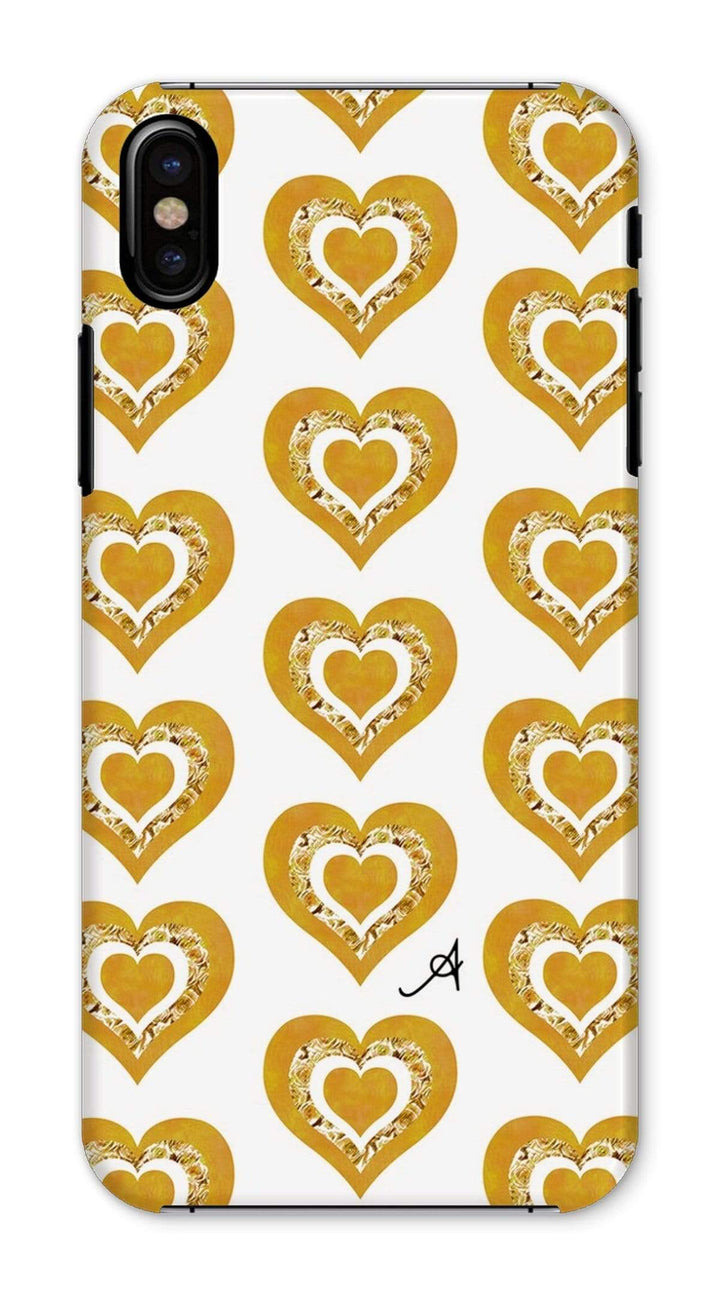 Phone & Tablet Cases iPhone X / Snap / Gloss Textured Roses Love Mustard Amanya Design Phone Case Prodigi