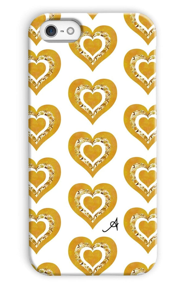 Phone & Tablet Cases iPhone 5c / Snap / Gloss Textured Roses Love Mustard Amanya Design Phone Case Prodigi