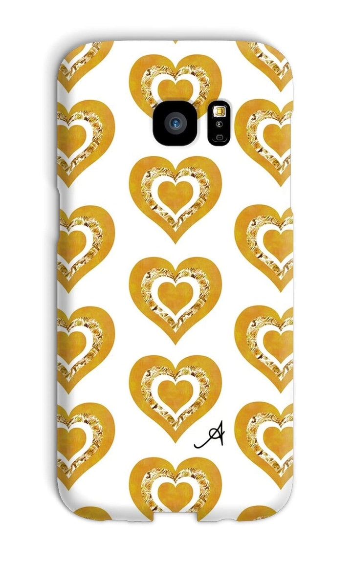 Phone & Tablet Cases Galaxy S7 Edge / Snap / Gloss Textured Roses Love Mustard Amanya Design Phone Case Prodigi