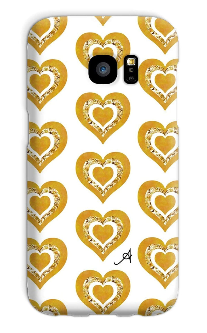 Phone & Tablet Cases Galaxy S7 / Snap / Gloss Textured Roses Love Mustard Amanya Design Phone Case Prodigi