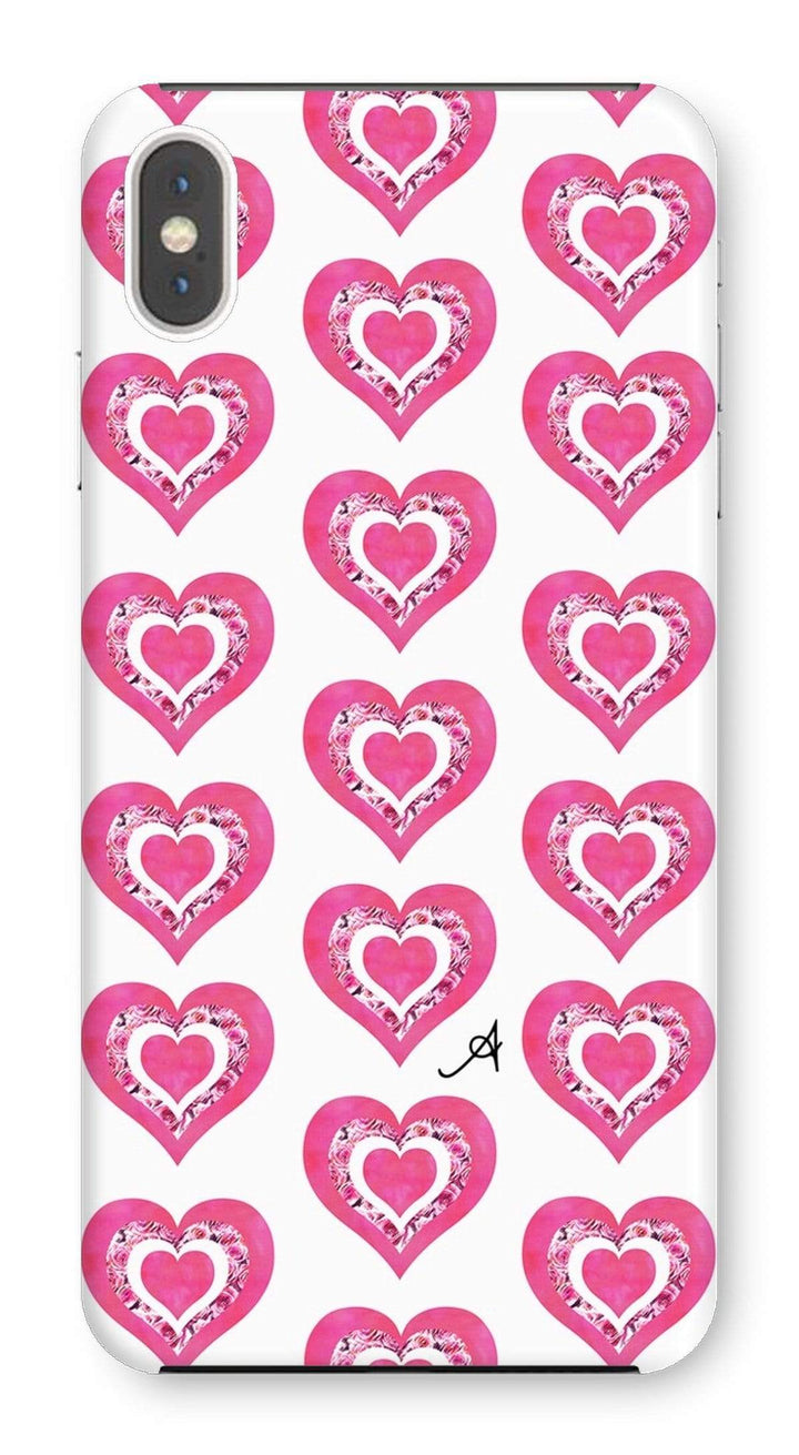 Phone & Tablet Cases iPhone XS Max / Snap / Gloss Textured Roses Love Pink Amanya Design Phone Case Prodigi