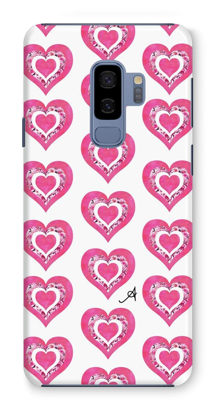 Phone & Tablet Cases Samsung Galaxy S9+ / Snap / Gloss Textured Roses Love Pink Amanya Design Phone Case Prodigi