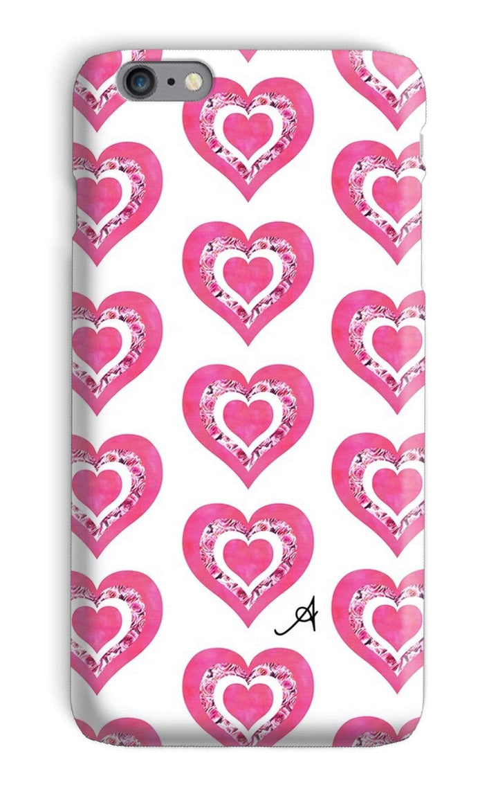Phone & Tablet Cases iPhone 6 Plus / Snap / Gloss Textured Roses Love Pink Amanya Design Phone Case Prodigi