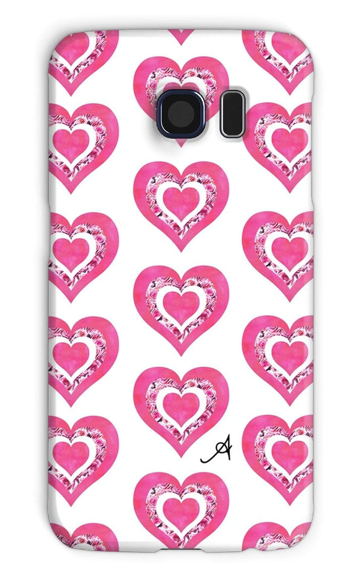 Phone & Tablet Cases Galaxy S6 / Snap / Gloss Textured Roses Love Pink Amanya Design Phone Case Prodigi
