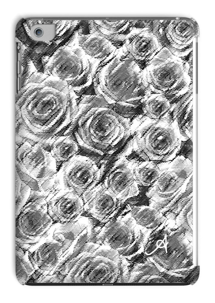 Phone & Tablet Cases iPad Mini 1/2/3 / Gloss Textured Roses Monochrome Amanya Design Tablet Cases Prodigi