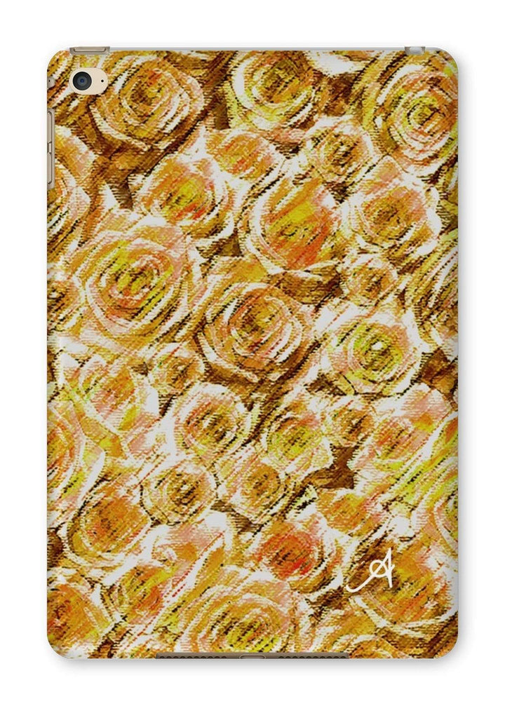 Phone & Tablet Cases iPad Mini 4 / Gloss Textured Roses Mustard Amanya Design Tablet Cases Prodigi