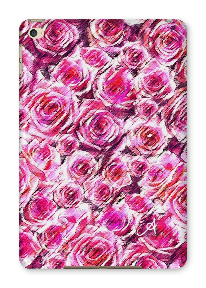Phone & Tablet Cases iPad Mini 4 / Gloss Textured Roses Pink Amanya Design Tablet Cases Prodigi