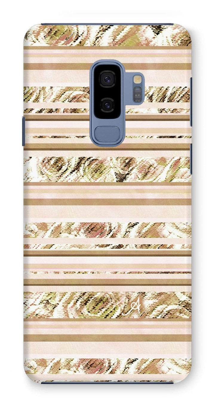Phone & Tablet Cases Samsung Galaxy S9+ / Snap / Gloss Textured Roses Stripe Mushroom Amanya Design Phone Case Prodigi